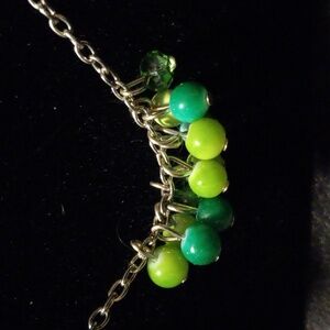 Peridot stone necklace